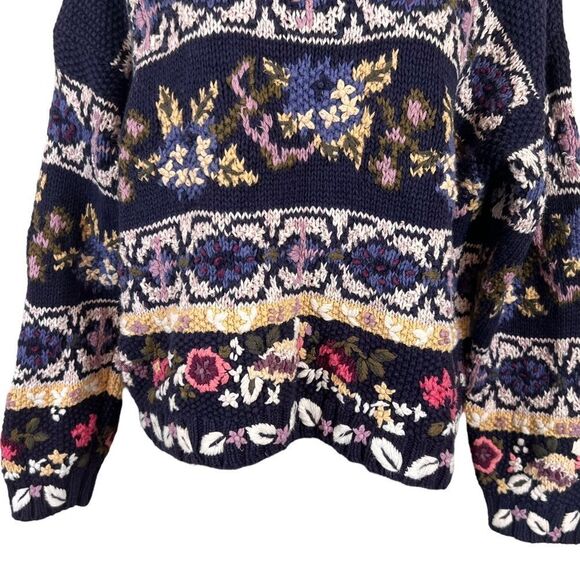 Vintage Hand Knit Jennifer Reed Grannycore Sweater - Picture 3 of 14